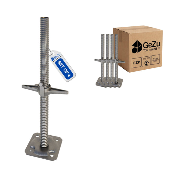 Adjustable Scaffold Base Screw Jack With Wing Bolt Bundle