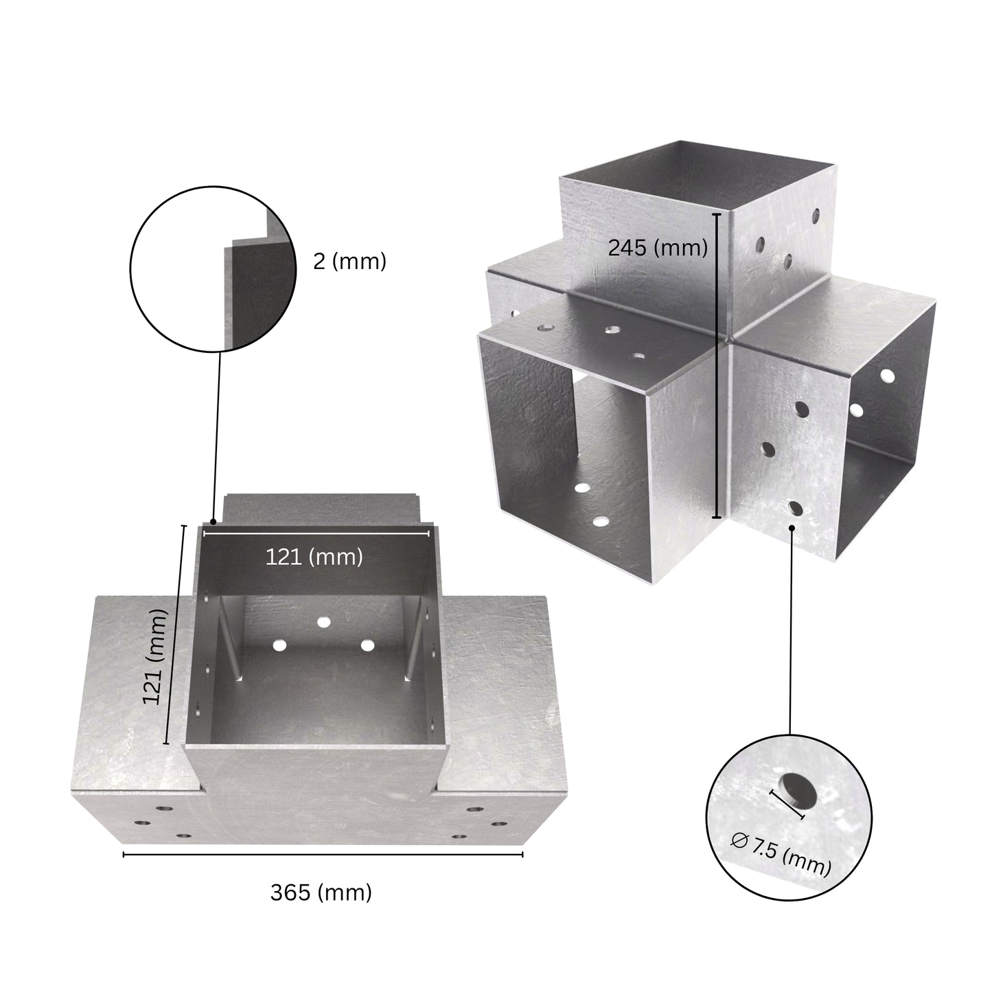 Pergola Bracket | Post Connectors X