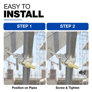 Scaffold hook coupler scaffolding clamp - detail view