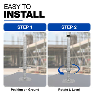 Adjustable scaffold base screw jack - detail view 23