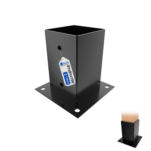 Square bolt down post support - 81 x 81 mm - Gezu Impex