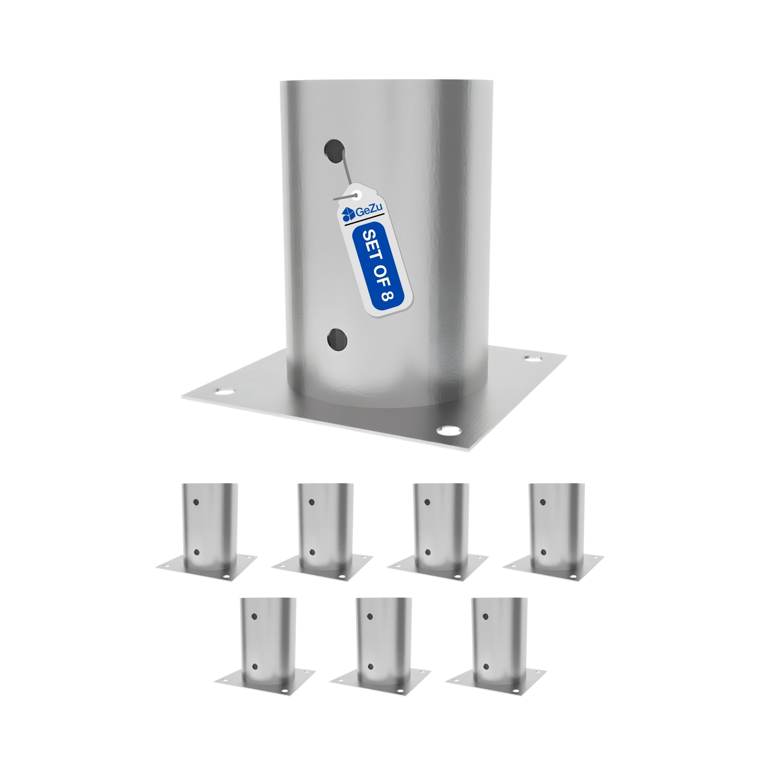 Round Bolt Down Post Support Base | Post Shoe Bundle
