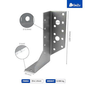 Adjustable joist hanger, split joist hanger bundle - detail view 2