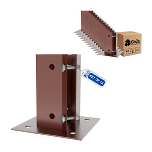 Square bolt down post support - 75 x 75 mm - Gezu Impex