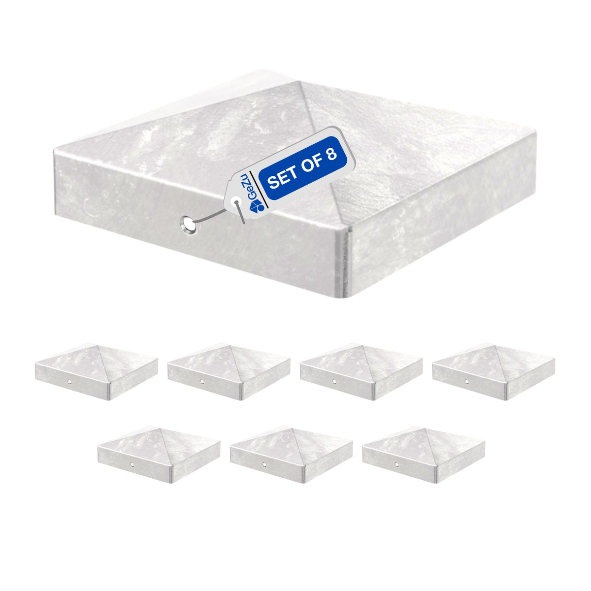Stolpehat til hegn | Firkantet pyramide Bundle