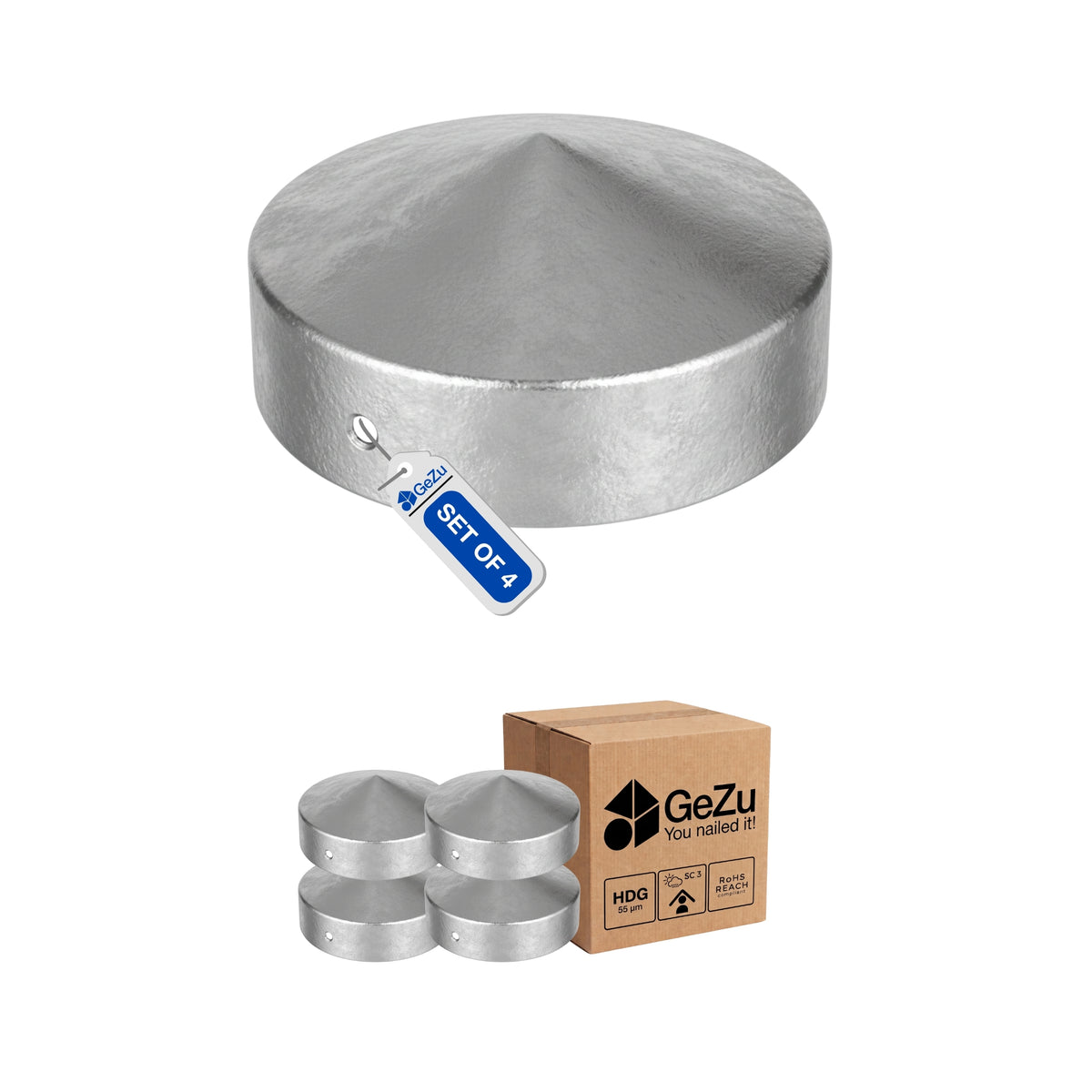 Fence Post Cap, Round Pyramid Bundle