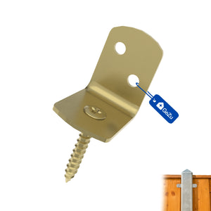 L shape fence panel brackets - 77 x 32 x 37 mm - Gezu Impex