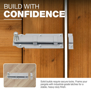 Flat door bolt - detail view 5