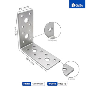 Angle bracket galvanised, pack of 50 - detail view 3