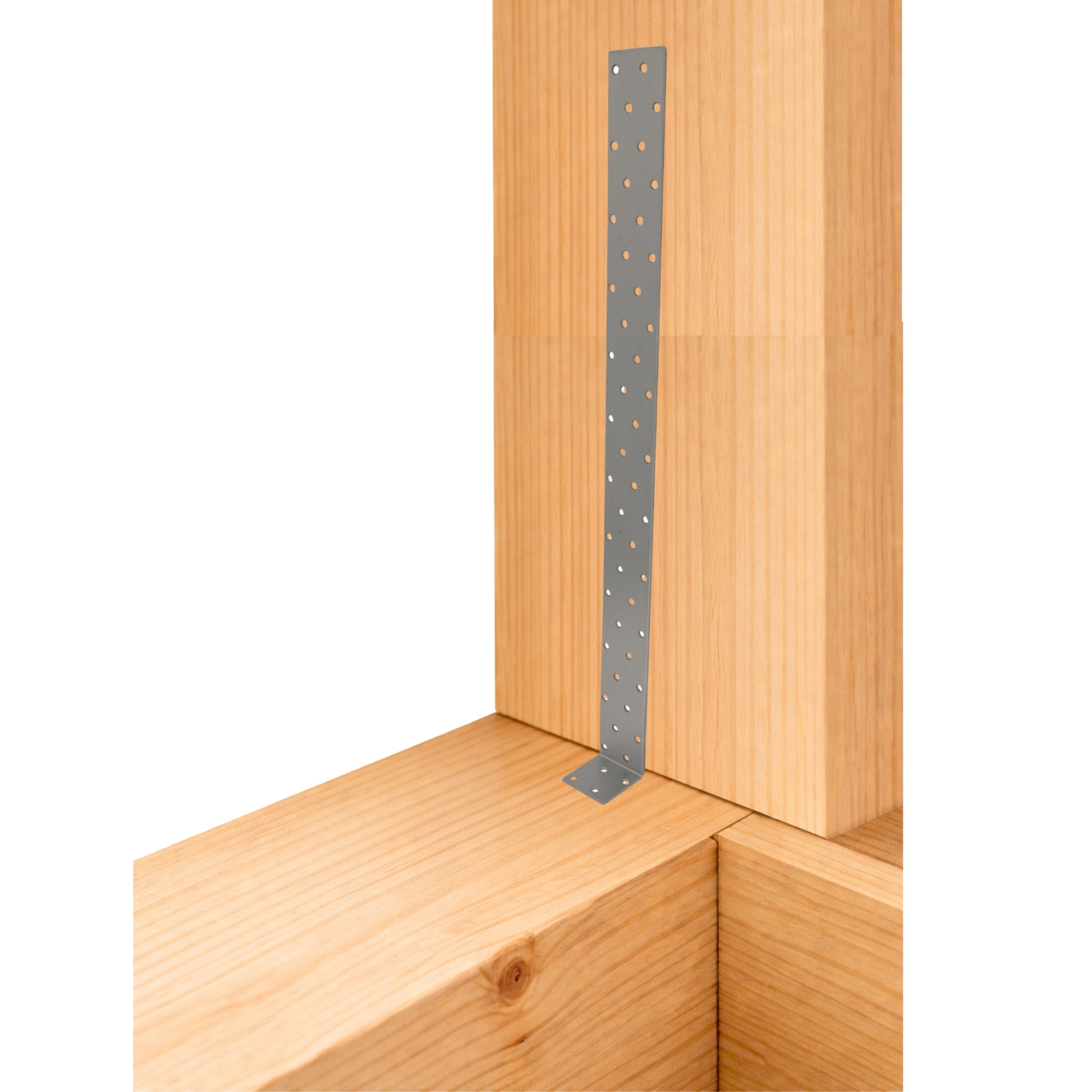 Flat steel anchor for concrete