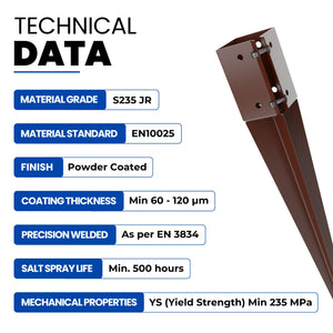 Swift clamp drive in fence post spike support - alternate view 11