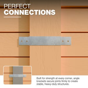 Fence panel security bracket, anti rattle bracket, pack of 50 - detail view 5