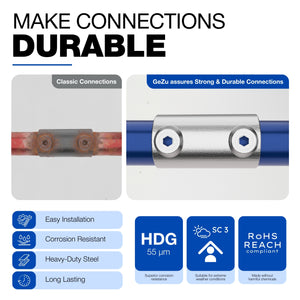 Inline external tube connector - detail view 13