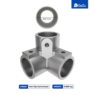 3 Way Corner Elbow Tube Clamp - detail view 3