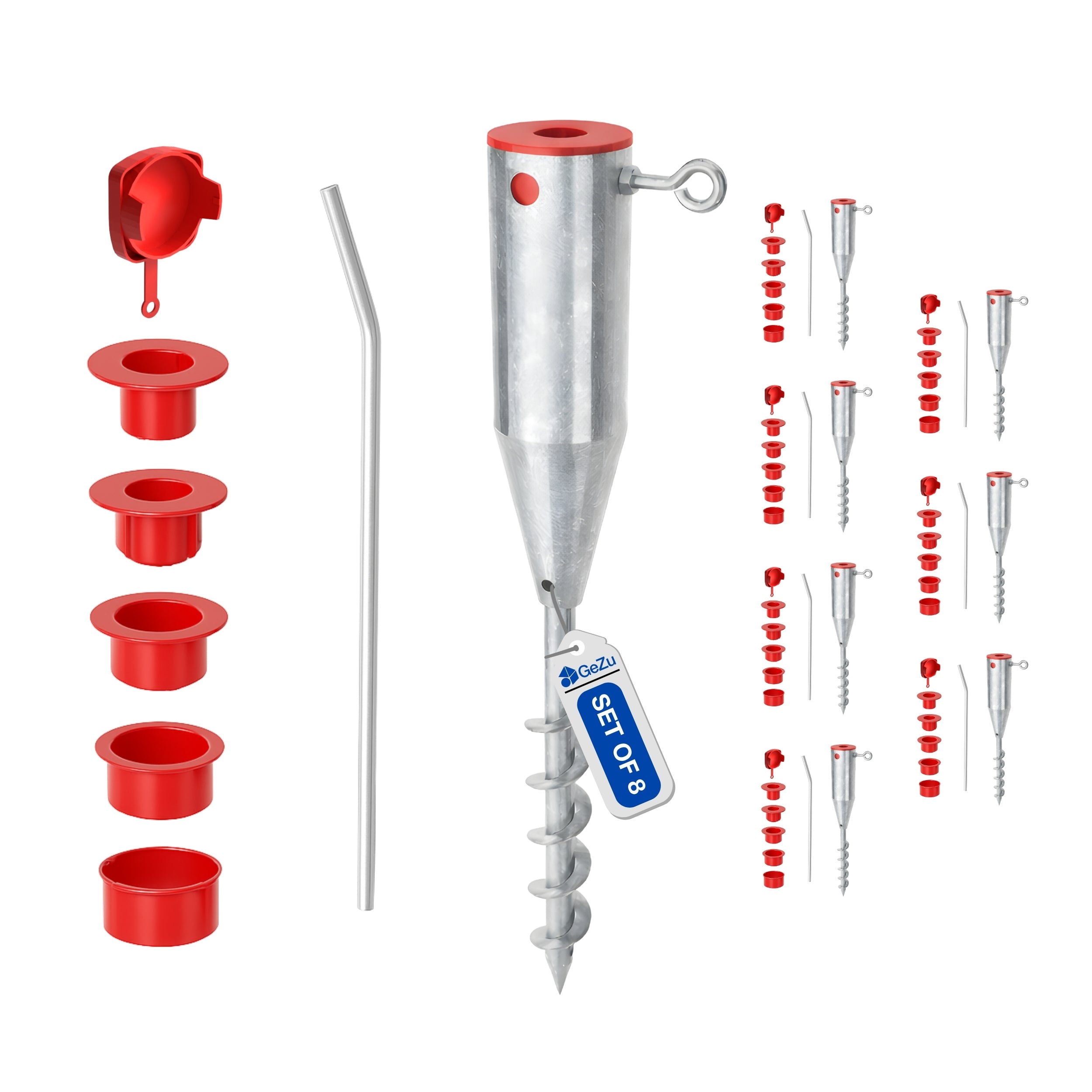 Screw in rotary universal spike Bundle