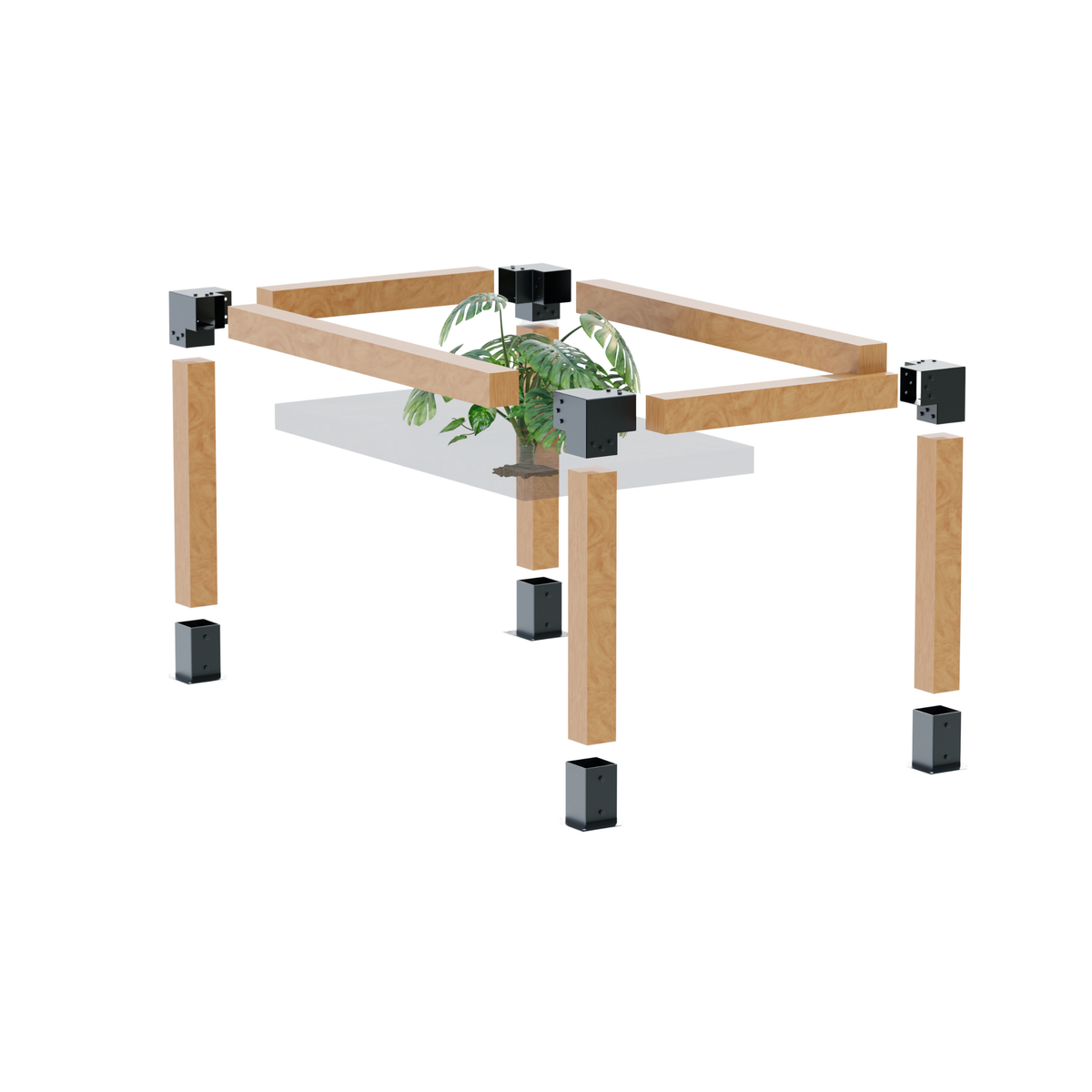 DIY planter frame kit - detail view 5