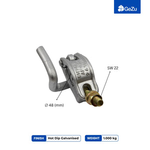 Scaffold hook coupler, scaffolding clamp - detail view