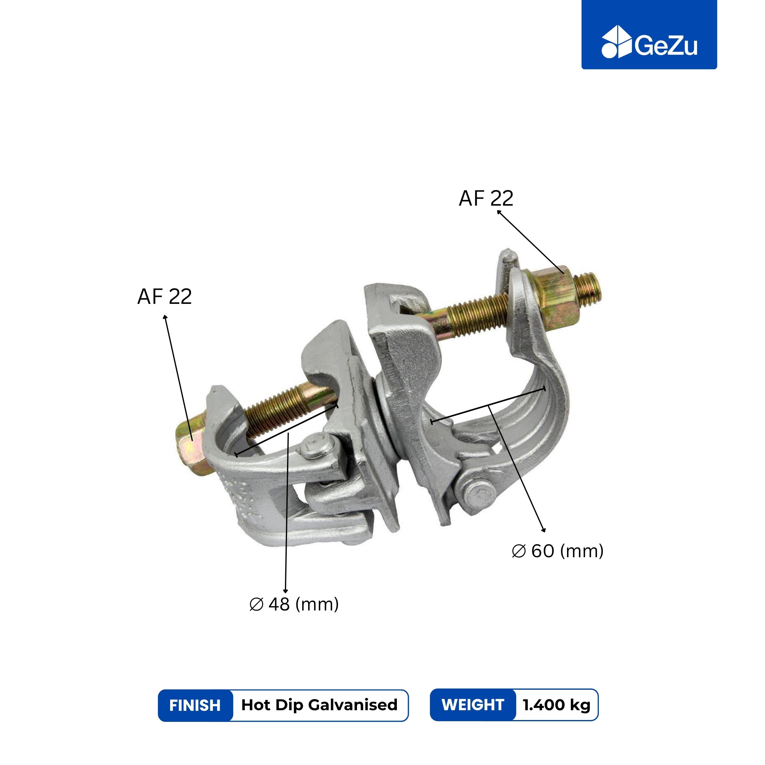 Acoplador Rotativo para Andaime | Braçadeira Articulada