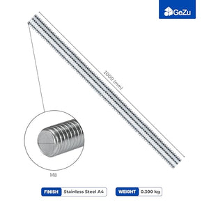 Threaded rod, galvanised steel studding - detail view 5