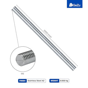 Threaded rod, galvanised steel studding - detail view 3