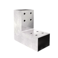 Pergola post connectors L, hot-dip galvanised corner bracket