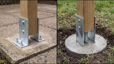 Bolt Down U-Shaped Post Support vs Concrete In: Which Is Better