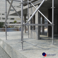 Scaffolding adjustable levelling base jack
