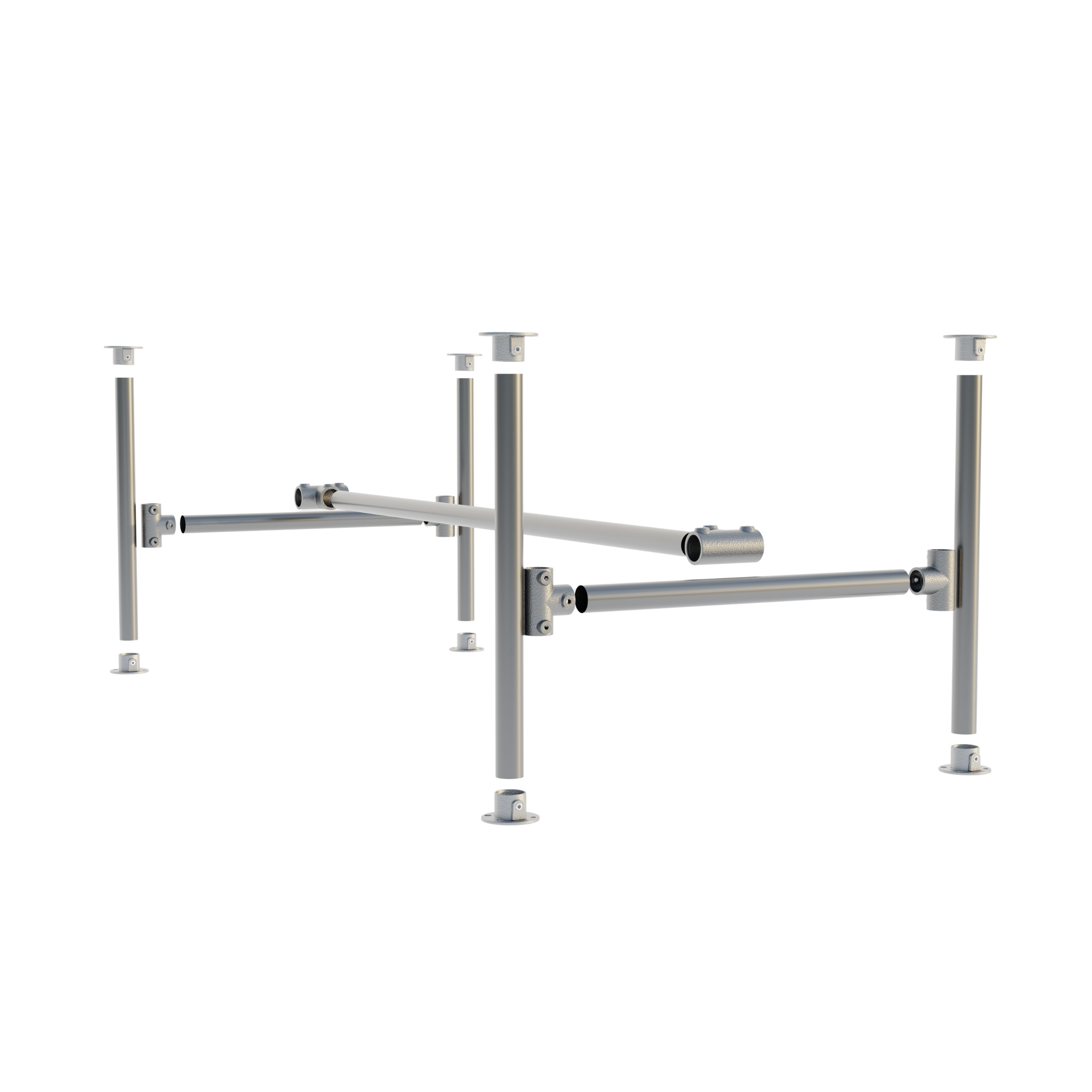Kit de estructura de mesa – 42 mm, galvanizado.