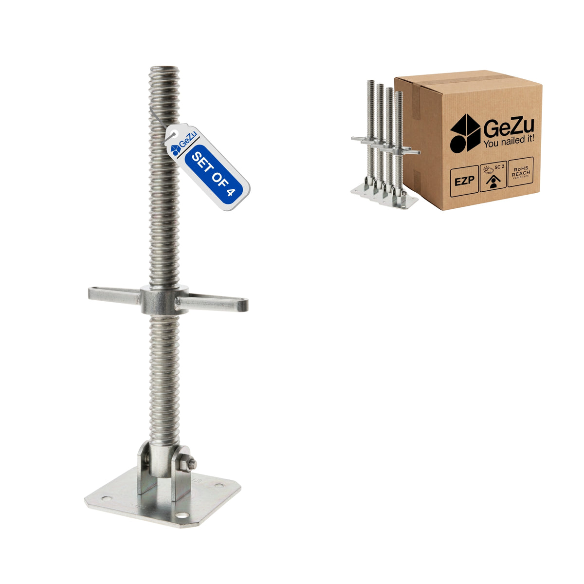 Adjustable Scaffold Swivel Base Screw Jack Bundle