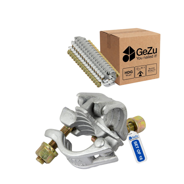 Suorakulmaliitin Telineelle 90° | Kaksoisliitin Bundle