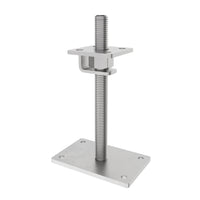 Adjustable post support with hook