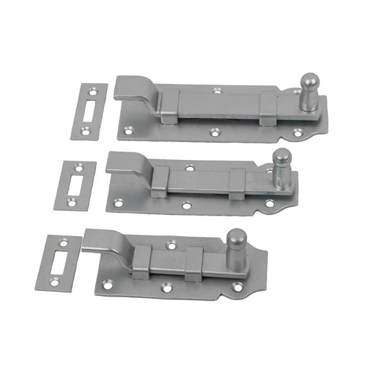 Cranked sliding bolt