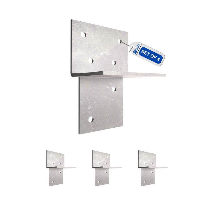 Pergola Extension Bracket T-Piece | Post Connector | Open Style