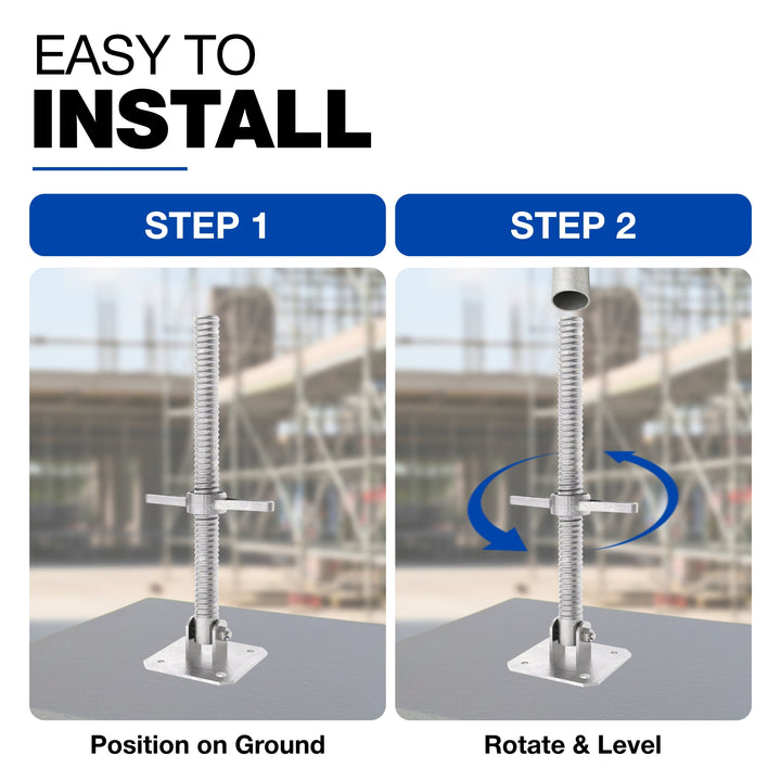 Adjustable Scaffold Swivel Base Screw Jack