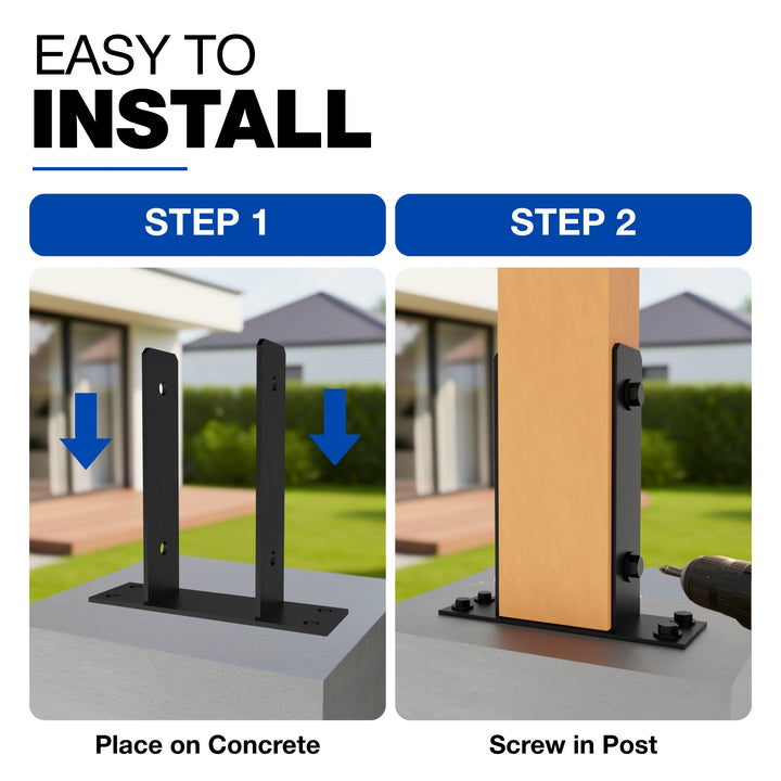 U Shaped Fence Post Bracket | Post Support