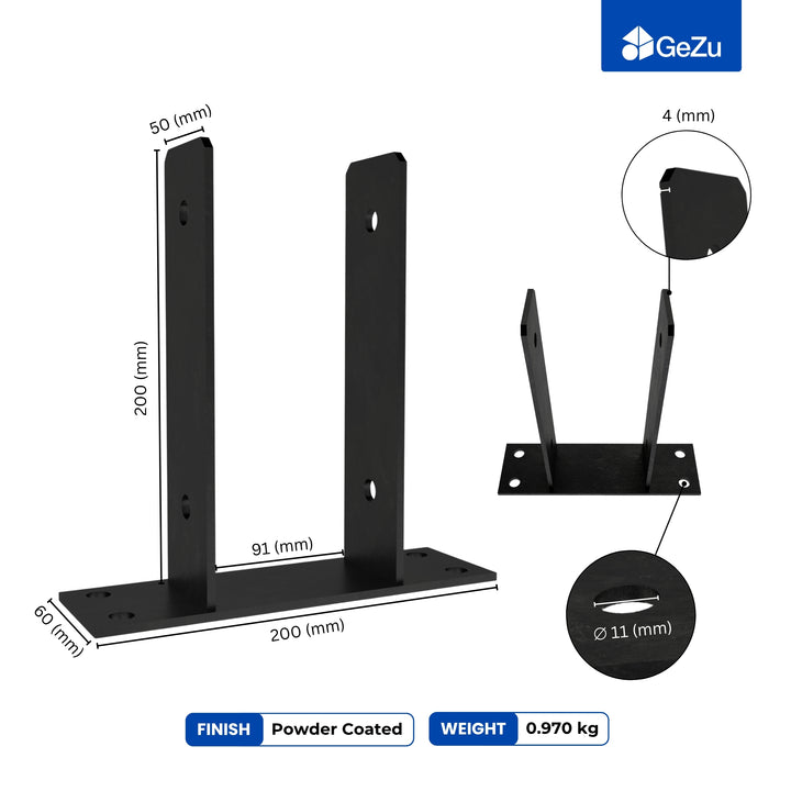 U Shaped Fence Post Bracket | Post Support