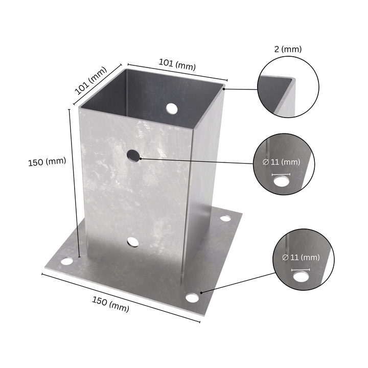 Bolt Down Post Supports