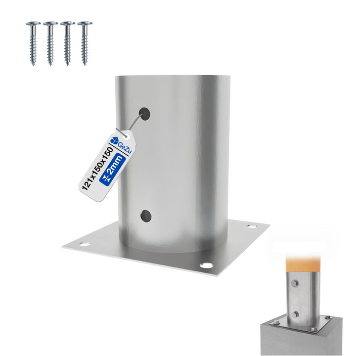 Round Bolt Down Post Support Base | Post Shoe