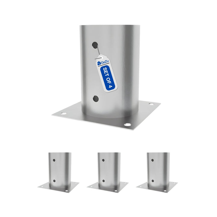 Round Bolt Down Post Support Base | Post Shoe Bundle