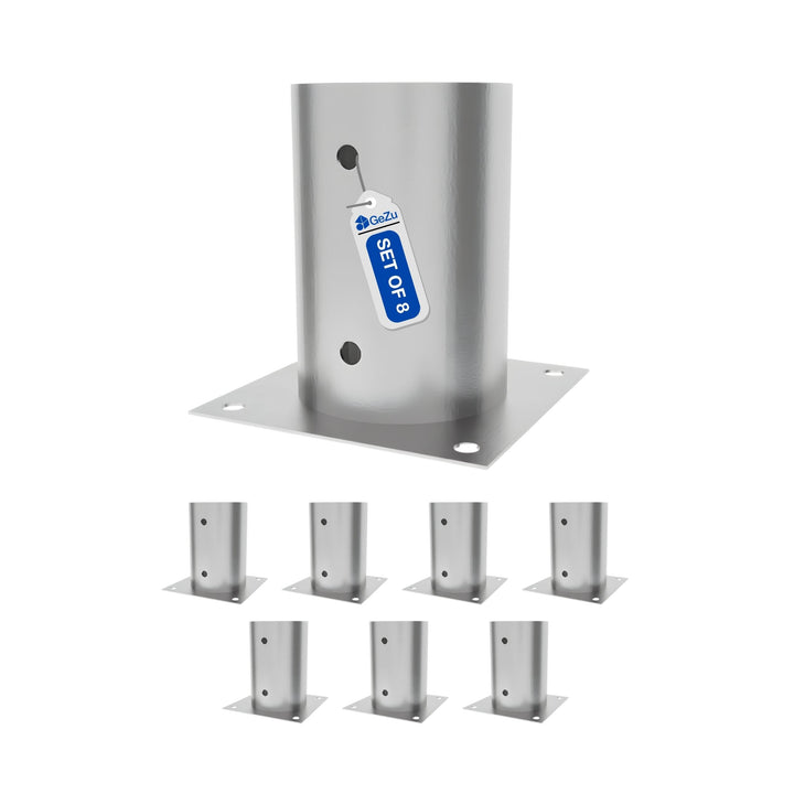 Round Bolt Down Post Support Base | Post Shoe Bundle