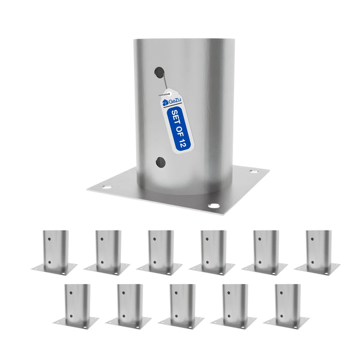 Round Bolt Down Post Support Base | Post Shoe Bundle