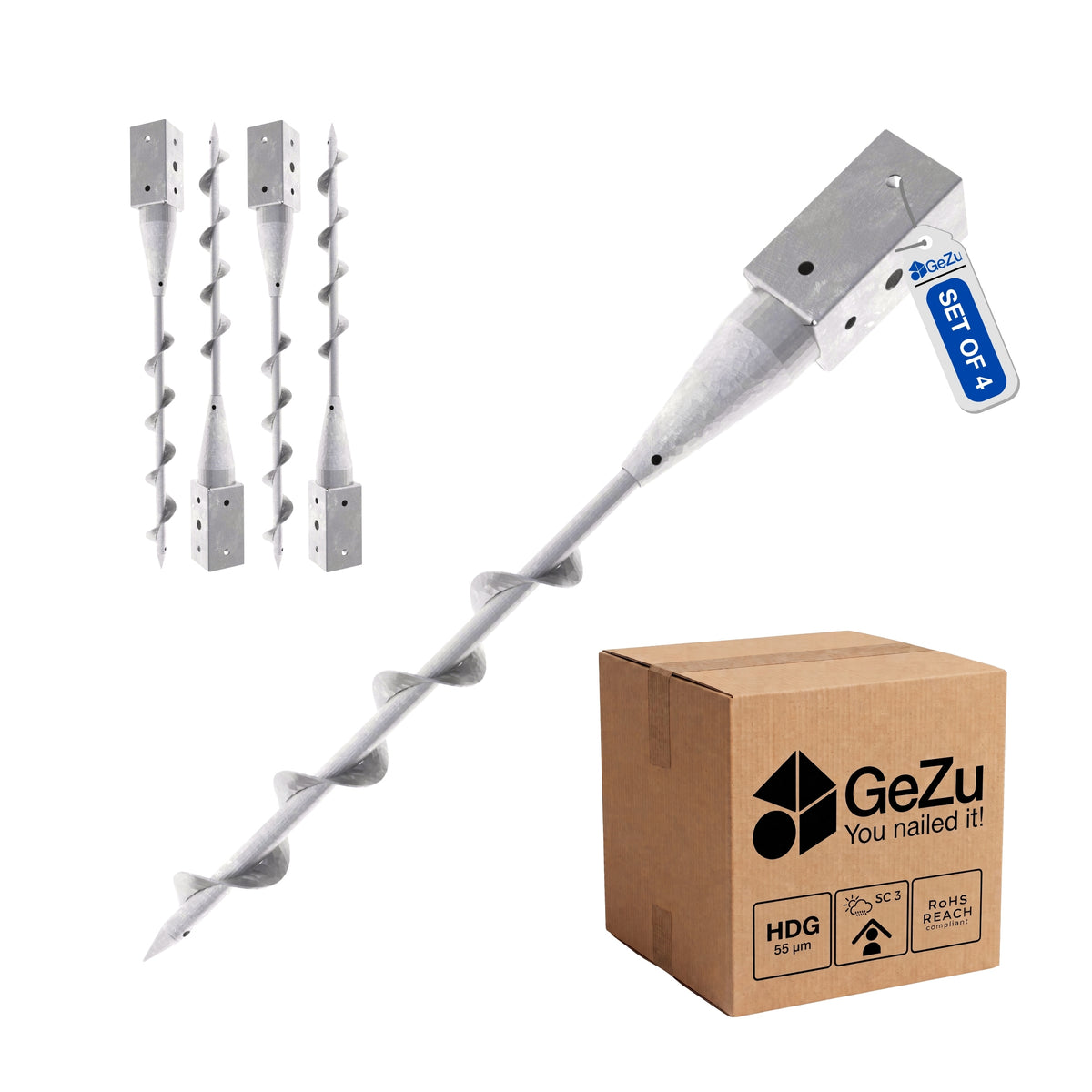 Ground Screw Post Anchor Bundle