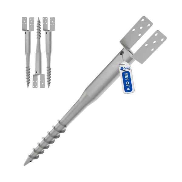 No Dig Ground Screw Anchor | U Model Ground Spike Bundle