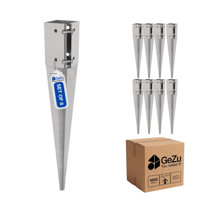 Swift Clamp nedrammet jordspyd til stolpe Bundle
