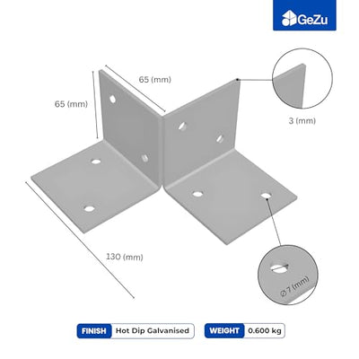 Suporte de Chão para Pérgula 3607 | Conector de Poste Montado no Chão