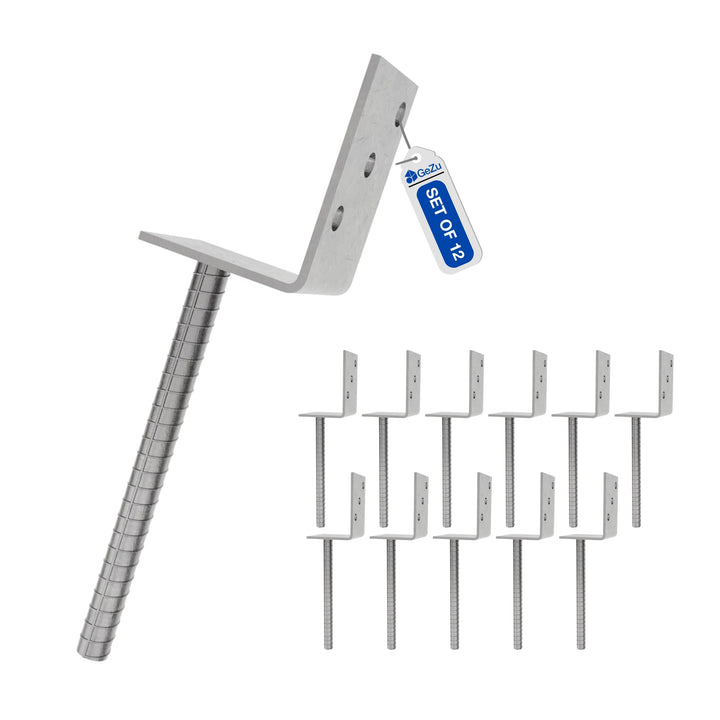 Concrete In Post Holder L-Shaped | Post Support Bundle