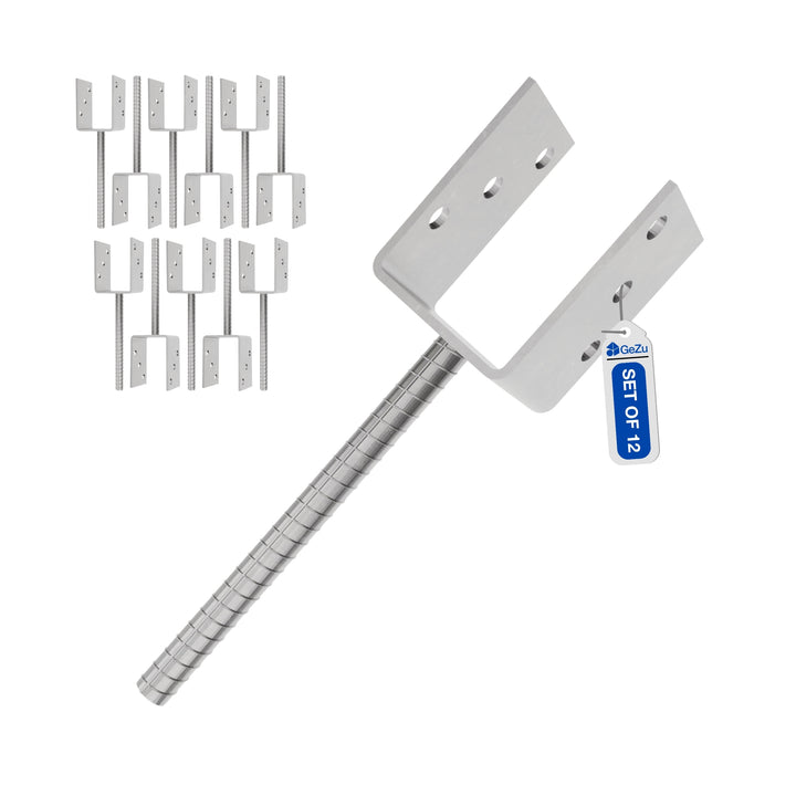 Concrete In U Shape Post Support | Fence Post Holder Bundle