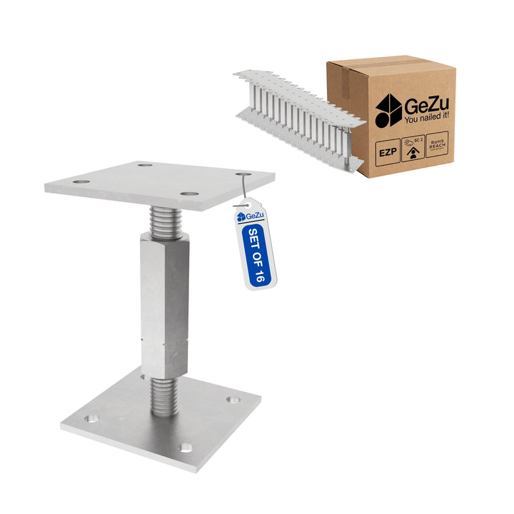 Suporte de Poste Ajustável para Aparafusar | Base Regulável em Altura Bundle