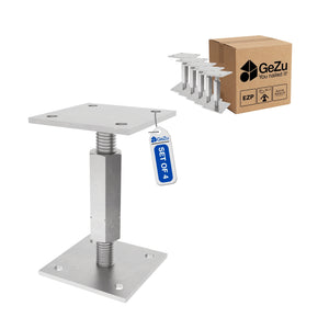 Bolt Down Elevated Adjustable Post Base Bundle