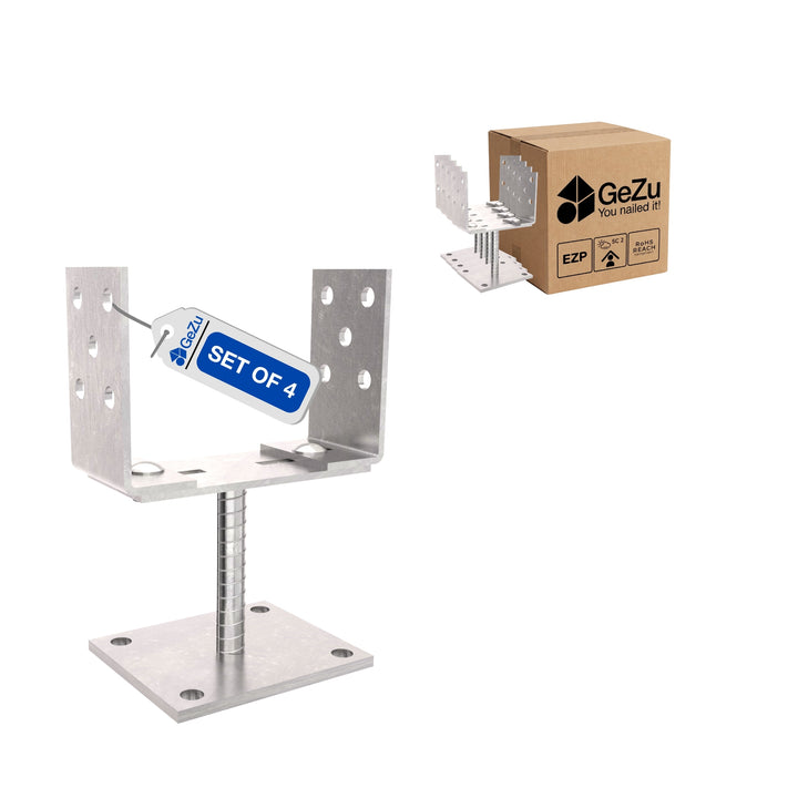 Bolt Down U Post Support Holder, Width Adjustable Bundle